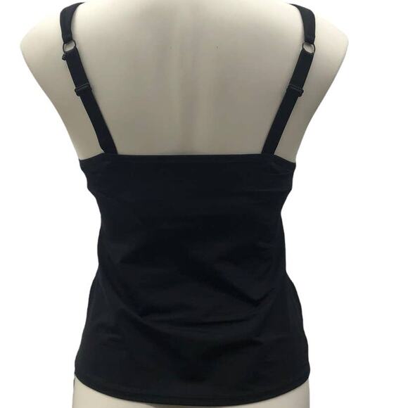 Panache Full Figure Built in Bra Black 34D Wire Activewear Sports Bra Tank Top - Picture 2 of 6